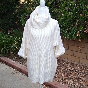 Luvposh cowl neck sweater, loose 3/4 sleeve, soft.